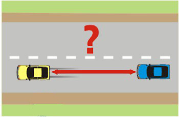מהו הרווח המינימלי שעליך לשמור בינך ובין הרכב הנע לפניך, על פי החוק?