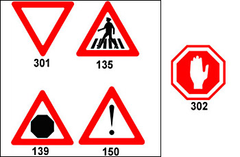 איזה תמרור אזהרה מוצב לעתים לפני תמרור 302?