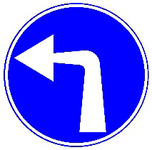 תמרור 207 — סע שמאלה. פנה אחרי התמרור. חץ בצבע צהוב מורה על כיוון הנסיעה לתחבורה ציבורית כמפורט בתמרור 501. פנית פרסה שמאלה מותרת, אלא אם הדבר נאסר ע"י תמרור אחר. בחירת הנתיבים תהיה על פי סימון 813 או 926