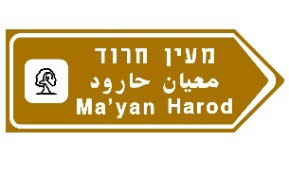 תמרור 617 — מורה דרך בצומת או במחלף: בהכוונה לדרך מהירה – באותיות בצבע לבן על רקע כחול. בהכוונה לדרכים אחרות-באותיות שחורות על רקע לבן. בהכוונה לאתר תיירותי – באותיות לבנות על רקע חום